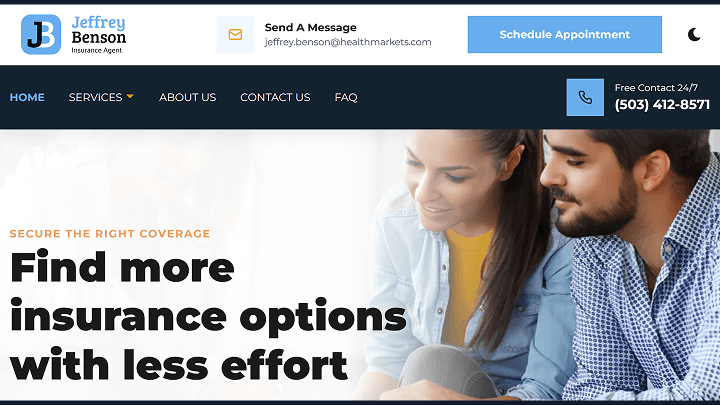 Homepage — trust signals and hero