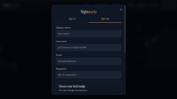 Account onboarding flow